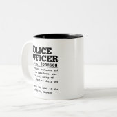 警察官 ツートーンマグカップ (正面左)