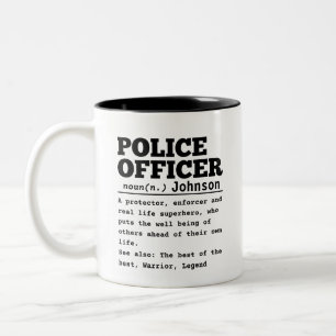 警察官 ツートーンマグカップ