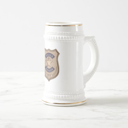 警察官 ビールジョッキ (正面右)