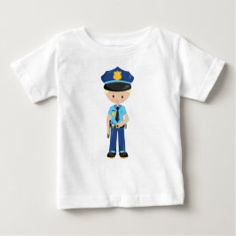 警察官、ポリスオフィサー、コップ、金髪 ベビーTシャツ