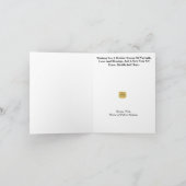 警察官 & リース シルエット クリスマス カード (内部)