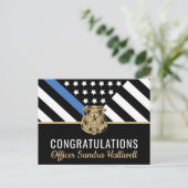 警察官 法執行機関 退職祝い ポストカード (スタンド正面)