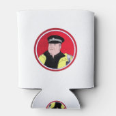 警察官 缶クーラー (裏面)