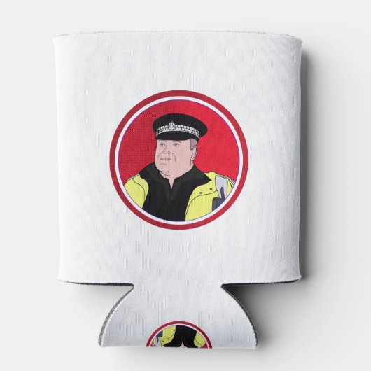 警察官 缶クーラー (裏面)