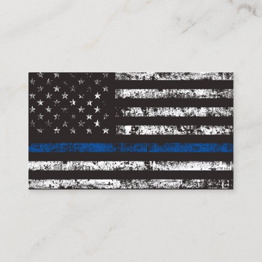 警察官 | Thin Blue Line Police Flag 名刺 (裏面)