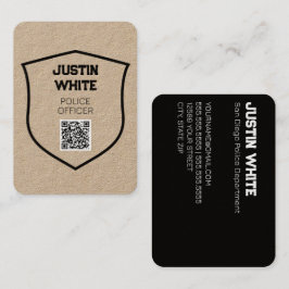 警察官QRコード名刺 名刺
