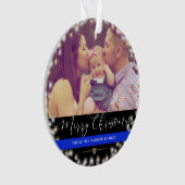 警察家族|のカスタムな写真 オーナメント (正面)