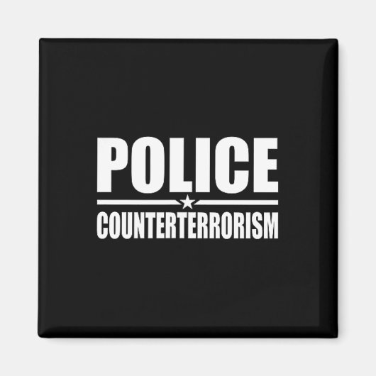 警察対テロ法執行コストーム服 マグネット (正面)