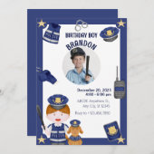 警察少年からの招待 招待状 (正面/裏面)