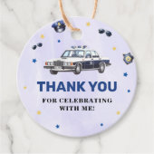 警察少年1歳の誕生日パーティー フェイバータグ (正面)