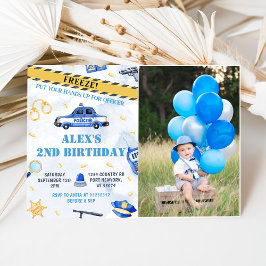 警察少年2nd誕生日パーティの招待状 招待状