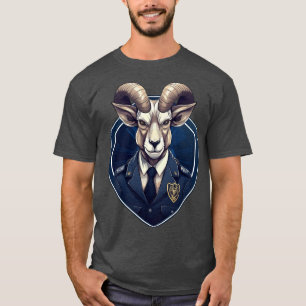 警察山羊座Tシャツ Tシャツ