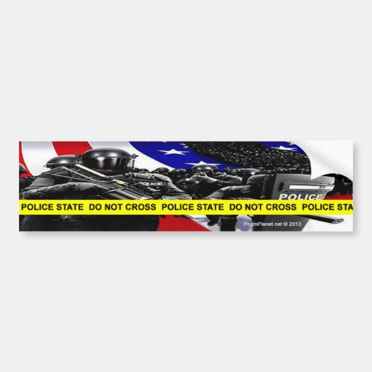 警察州バンパーステッカー バンパーステッカー (正面)