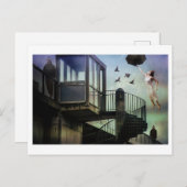 警察州超現実美術ファンタジー ポストカード (正面/裏面)