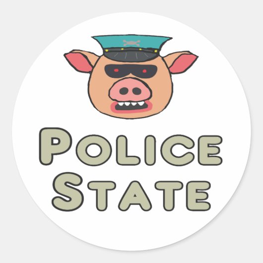 警察州 ラウンドシール (正面)