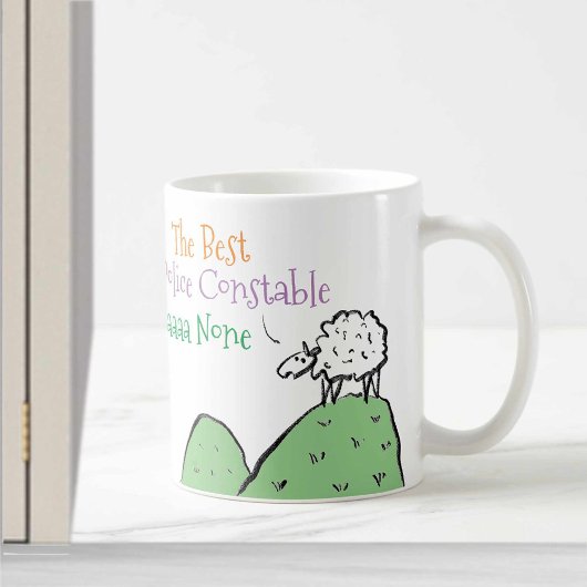 警察巡査デザインマグカップのための羊 コーヒーマグカップ