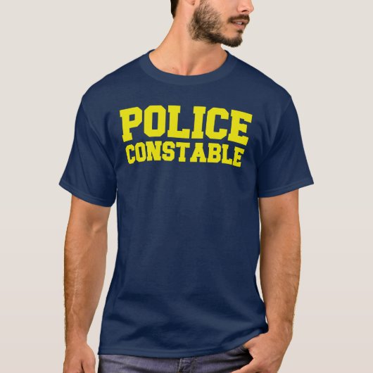 警察巡査警察 Tシャツ (正面)