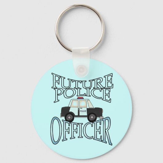 警察巡洋艦フューチャー警察官 キーホルダー (正面)