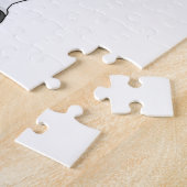 警察帽を被った警官としての牛 ジグソーパズル (側面)