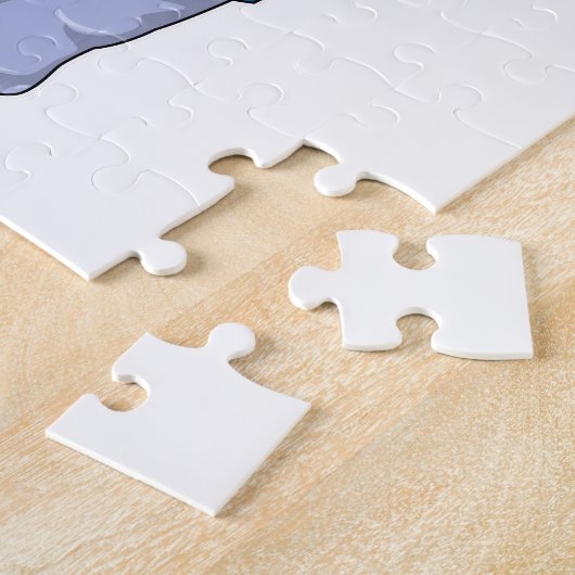 警察帽を被った警察官としてのカバ ジグソーパズル (側面)