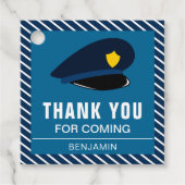 警察帽子誕生会 フェイバータグ (正面)