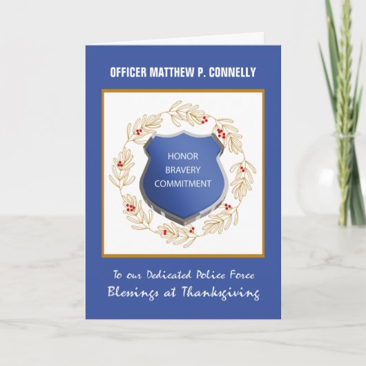 警察庁宗教恵み感謝祭 カード (正面)