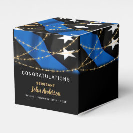 警察役員退職用細いブルーラインパーティー フェイバーボックス