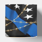 警察役員退職用細いブルーラインパーティー フェイバーボックス (上部)