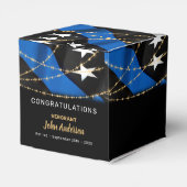 警察役員退職用細いブルーラインパーティー フェイバーボックス (裏面サイド)