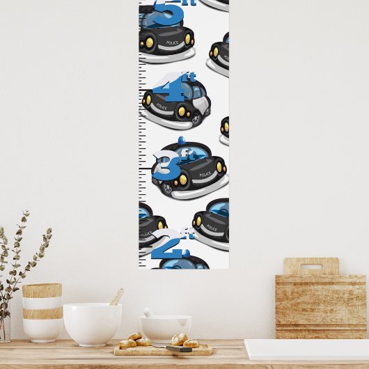 警察成長図 ポスター (キッチン)