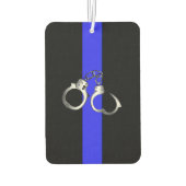 警察手錠の細いブルーライン カーエアーフレッシュナー (裏面)