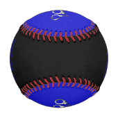 警察手錠の細いブルーライン 野球ボール (正面)