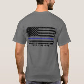 警察支援賛美聖なる書物、 経典平和維持部隊 Tシャツ (裏面)