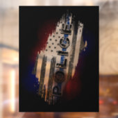 警察旗車デカール ウィンドウサイン (シート2)