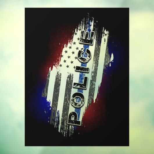 警察旗車デカール ウィンドウサイン (シート3)