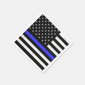 警察旗 スタンダードカクテルナプキン (角)