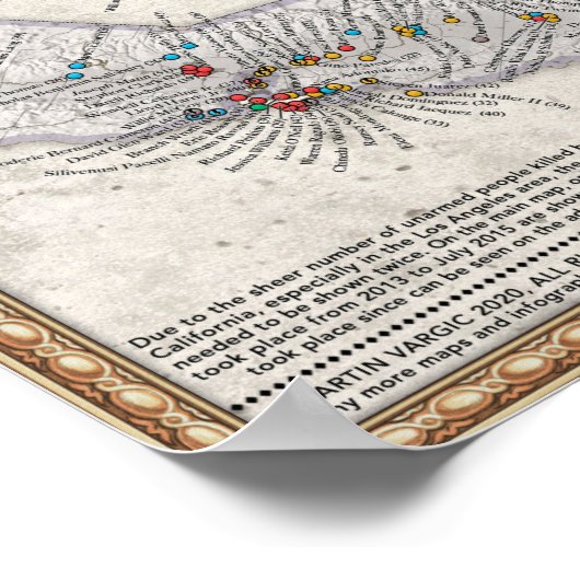 警察暴力地図 ポスター (角)