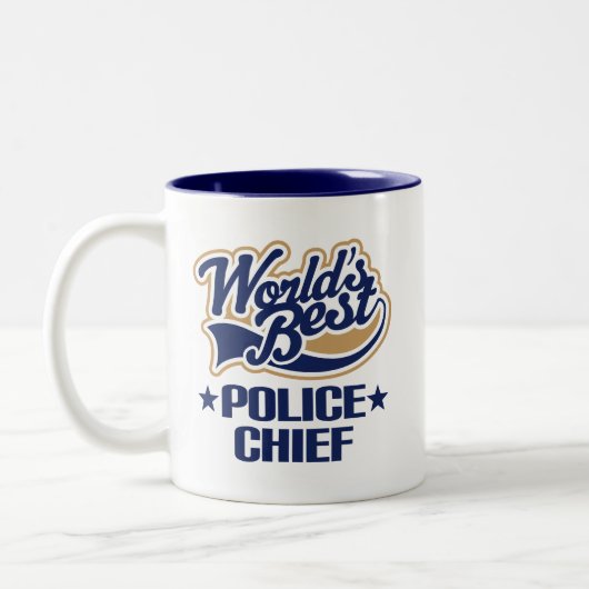 警察本部長のギフト ツートーンマグカップ (左)