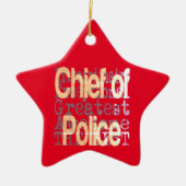 警察本部長 セラミックオーナメント (正面)