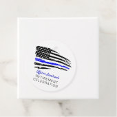 警察水色薄い青い線のフラグ退職 フェイバータグ (インサイチュ)