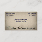警察法執行名刺 名刺 (正面)