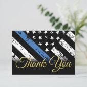 警察法執行官退職パーティー サンキューカード (スタンド正面)