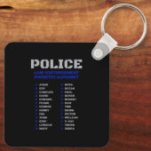 警察法執行発音文字 キーホルダー (裏面)