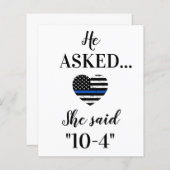 警察法執行結婚式の日付を保存 (正面/裏面)