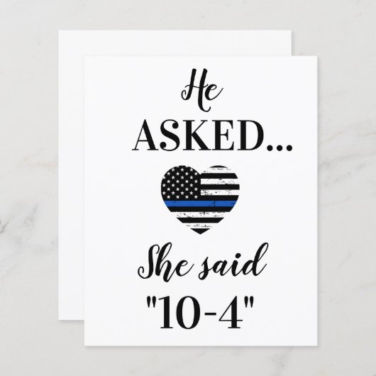 警察法執行結婚式の日付を保存 (正面/裏面)