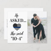 警察法執行署結婚の写真日付を保存 (正面/裏面)