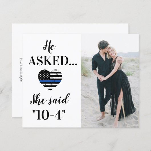 警察法執行署結婚の写真日付を保存 (正面/裏面)