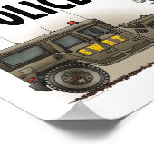 警察法執行車両ポスター ポスター (角)