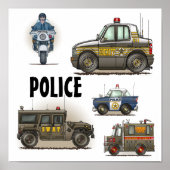 警察法執行車両ポスター ポスター (正面)