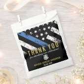 警察法執行退職ありがとう フェイバーバッグ (クリップ留めされた状態)